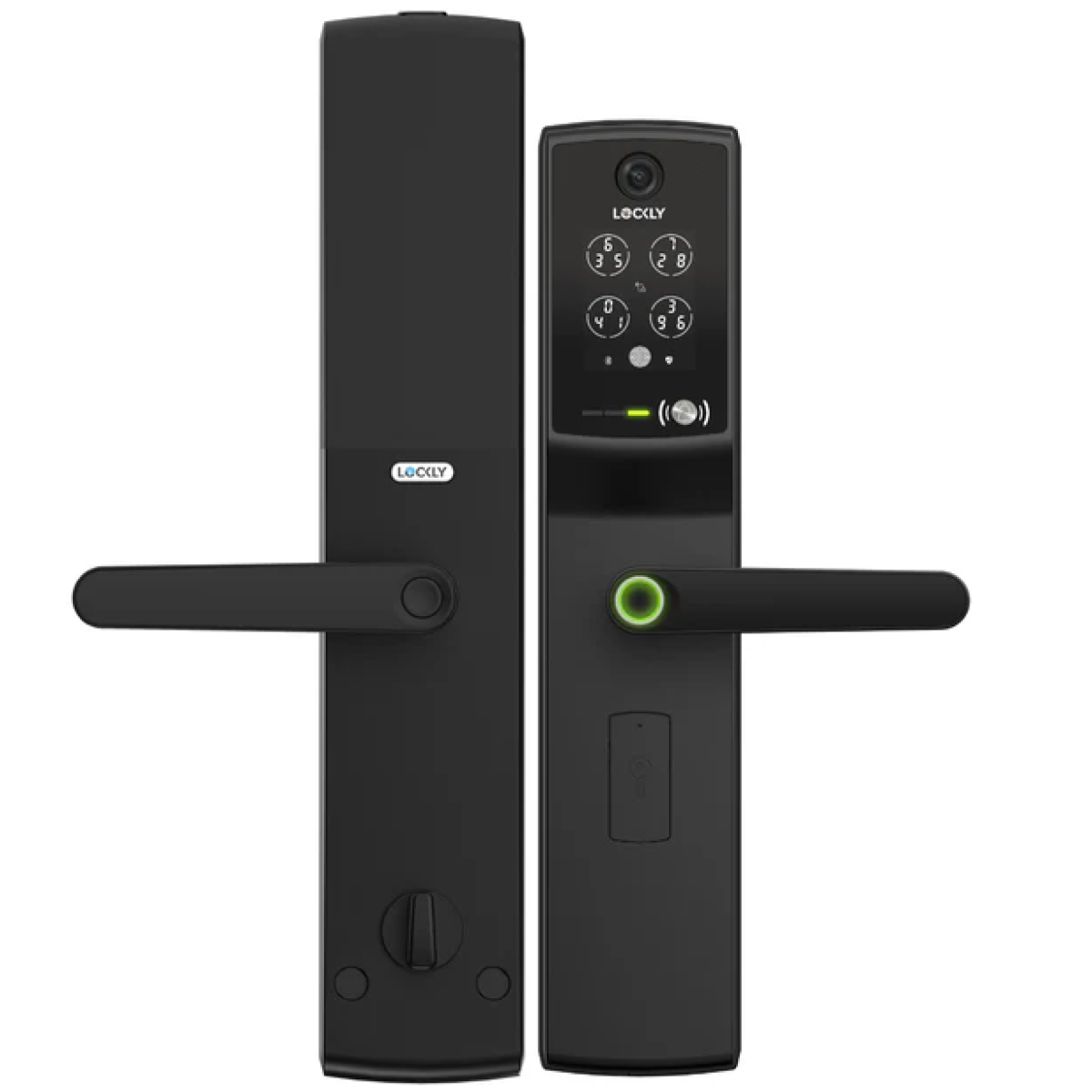 Lockly PGD898D 全高清攝影機和顯示器門鈴 電子門鎖 (帶雙向音訊) (黑色) (額外送專用鋰電池1粒)